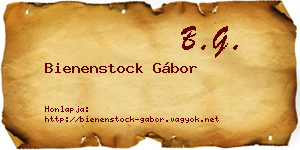 Bienenstock Gábor névjegykártya