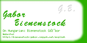 gabor bienenstock business card